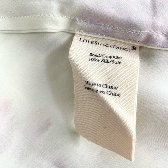 Love Shack Fancy Suniva Slip Dress in 100% Floral Silk Size 12 - Picture 9 of 10